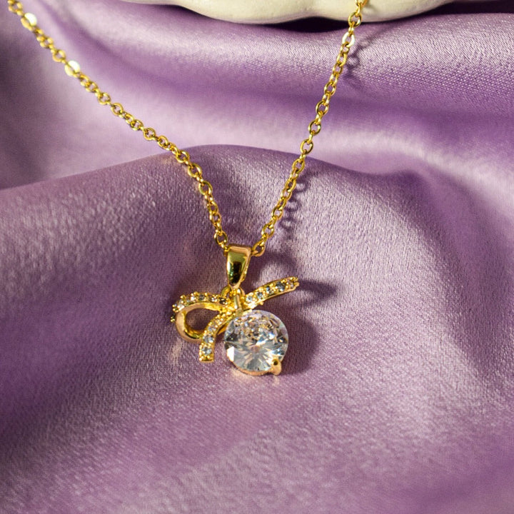 Divine Illumination Golden Necklace - Salty Accessories