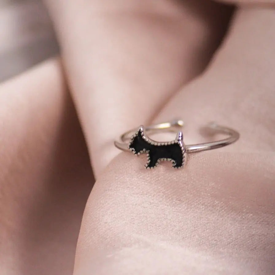 Dog Lover Silver Band - Salty Accessories