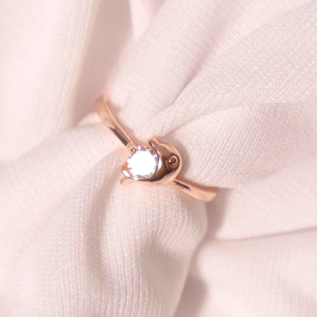 Dolphin Crystal Ring - Salty Accessories