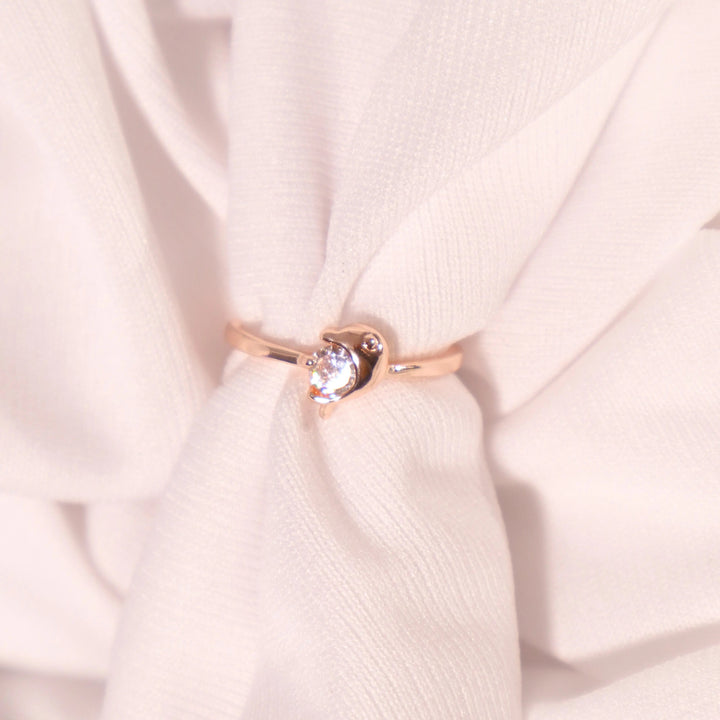Dolphin Crystal Ring - Salty Accessories