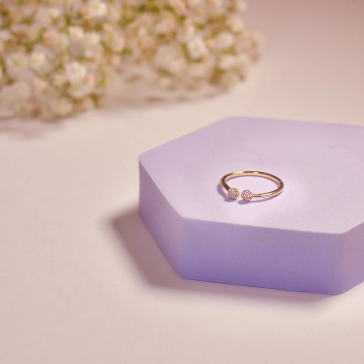 Doppelgänger Crystal Dots Ring | Salty