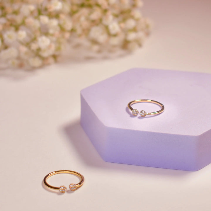 Doppelgänger Crystal Dots Ring | Salty