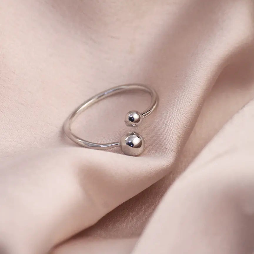 Double Dots Silver Band - Salty Accessories