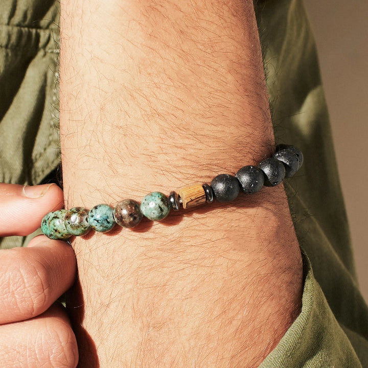 Dragon Blood Beaded Bracelet - Salty Accessories