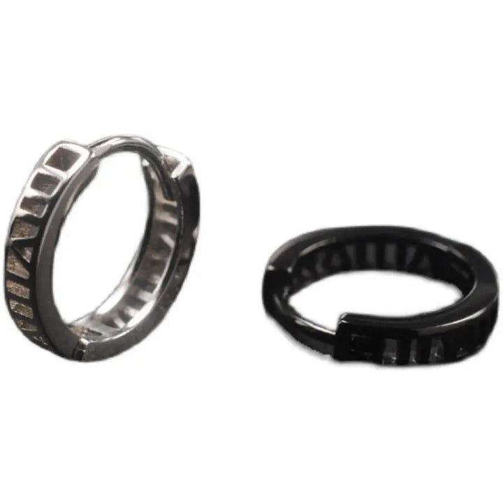 Drake Black Hoops - Salty Accessories