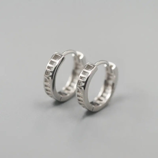 Drake Silver Hoops