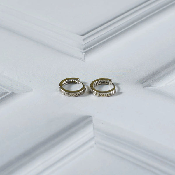 Drake Silver Hoops