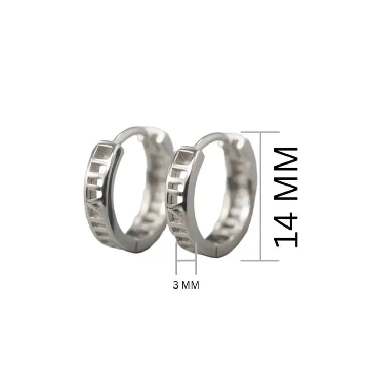 Drake Silver Hoops - Salty Accessories