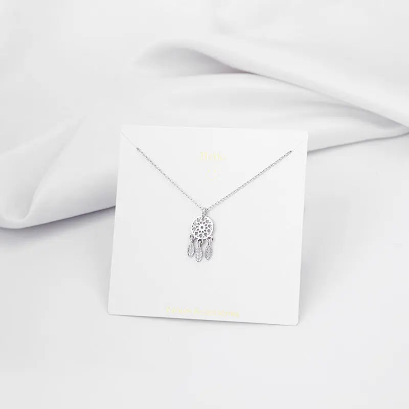 Dream Catcher Charm Necklace - Salty Accessories