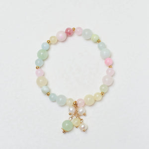 Dreamy Peach Natural Stone Band - Salty Accessories