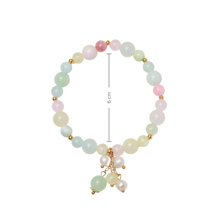 Dreamy Peach Natural Stone Band - Salty Accessories