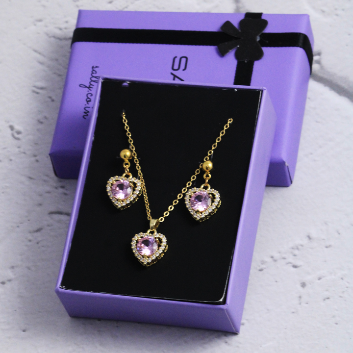 Dreamy Love Earrings and Necklace Set
