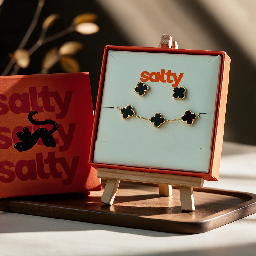 Drift Mark Bracelet And Earrings Set | Salty