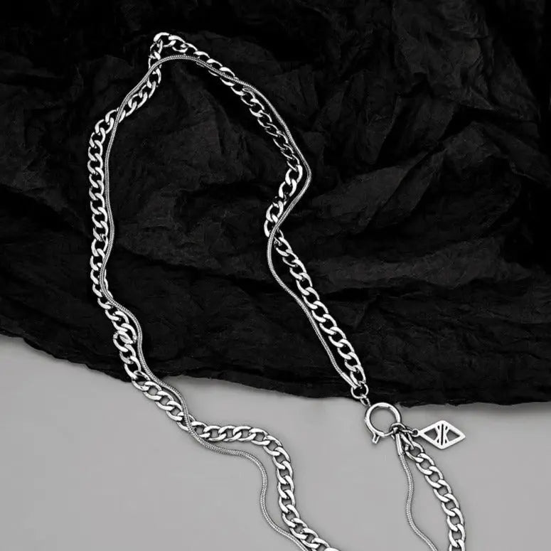 Dual Silver Stratum Chain - Salty Accessories
