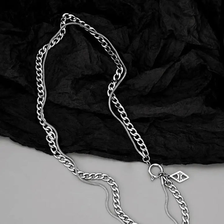 Dual Silver Stratum Chain - Salty Accessories