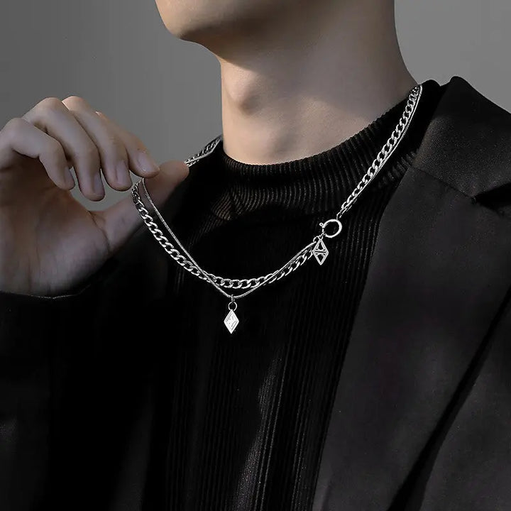 Dual Silver Stratum Chain - Salty Accessories