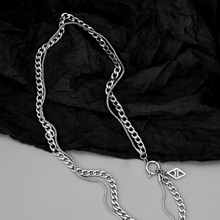 Dual Silver Stratum Chain
