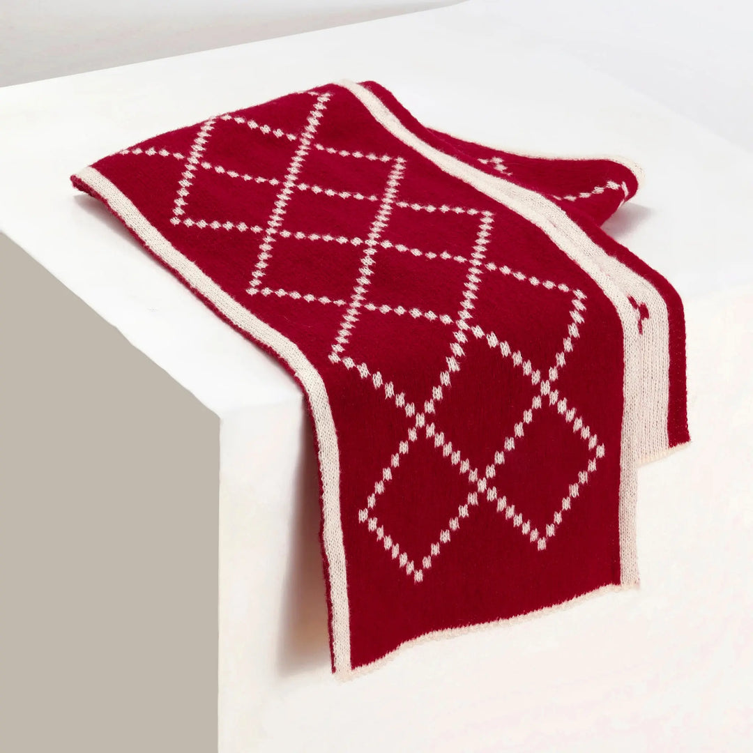 DualTone Dream Reversible Scarf for Him - Red | Salty