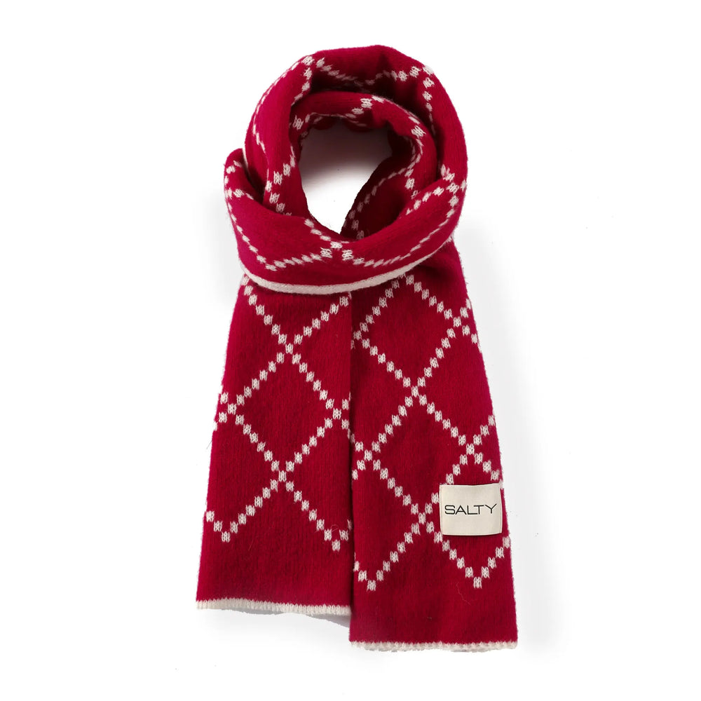 DualTone Dream Reversible Scarf for Him - Red | Salty