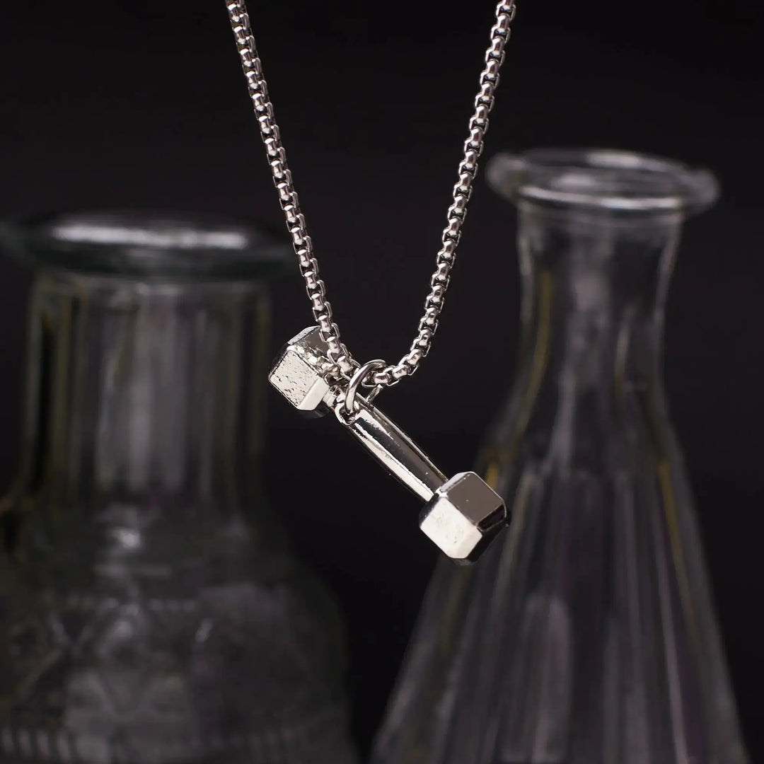 Dumbbell Silver Chain - Salty Accessories