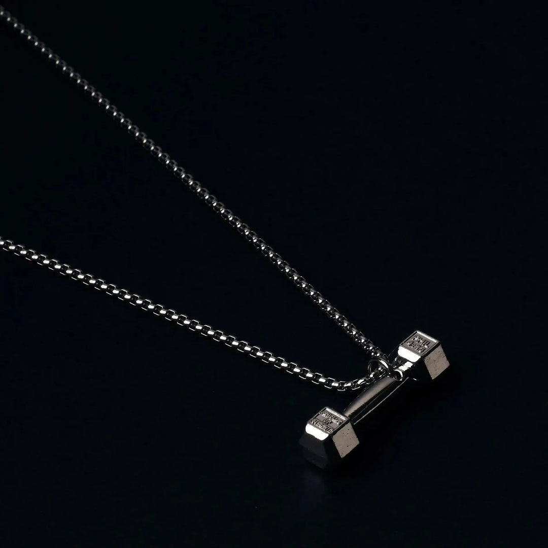 Dumbbell Silver Chain - Salty Accessories