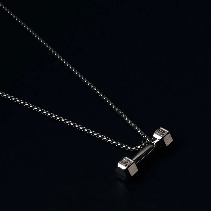 Dumbbell Silver Chain - Salty Accessories