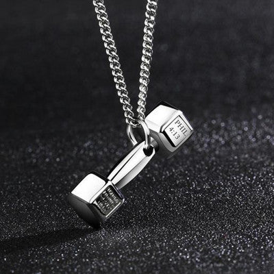 Dumbbell Silver Chain Salty Alpha