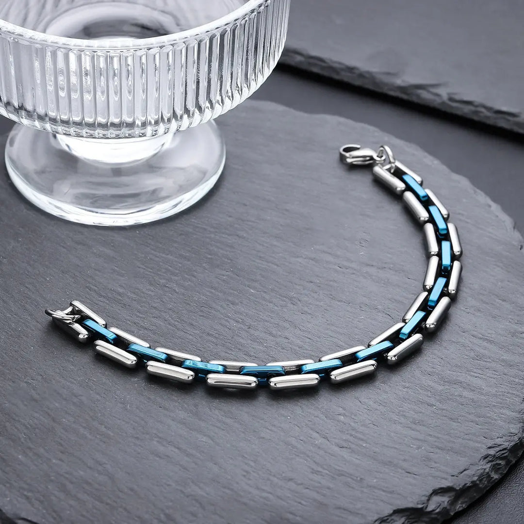 Duo Link Bracelet - Blue | Salty