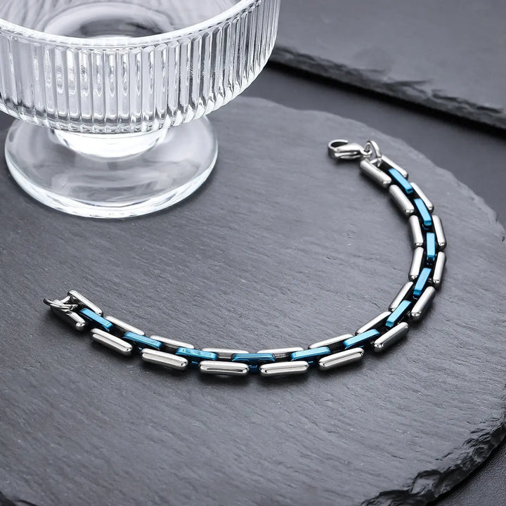 Duo Link Bracelet - Blue | Salty