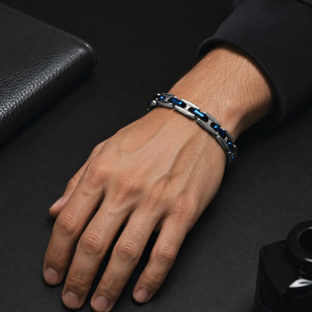 Duo Link Bracelet - Blue | Salty