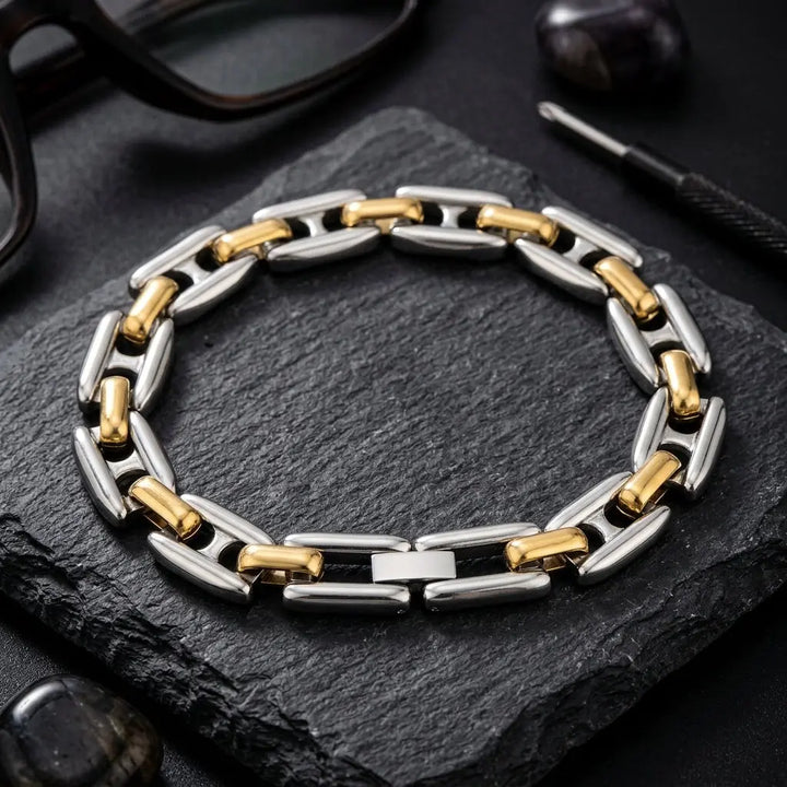 Duo Link Bracelet - Gold | Salty