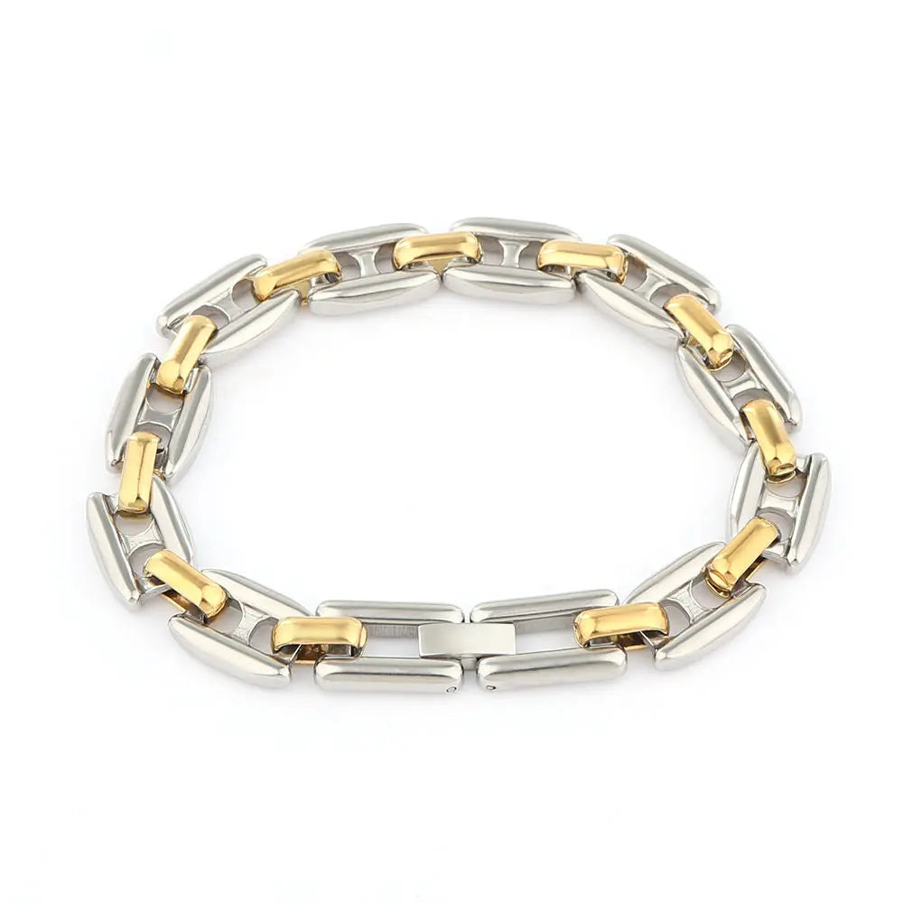 Duo Link Bracelet - Gold | Salty