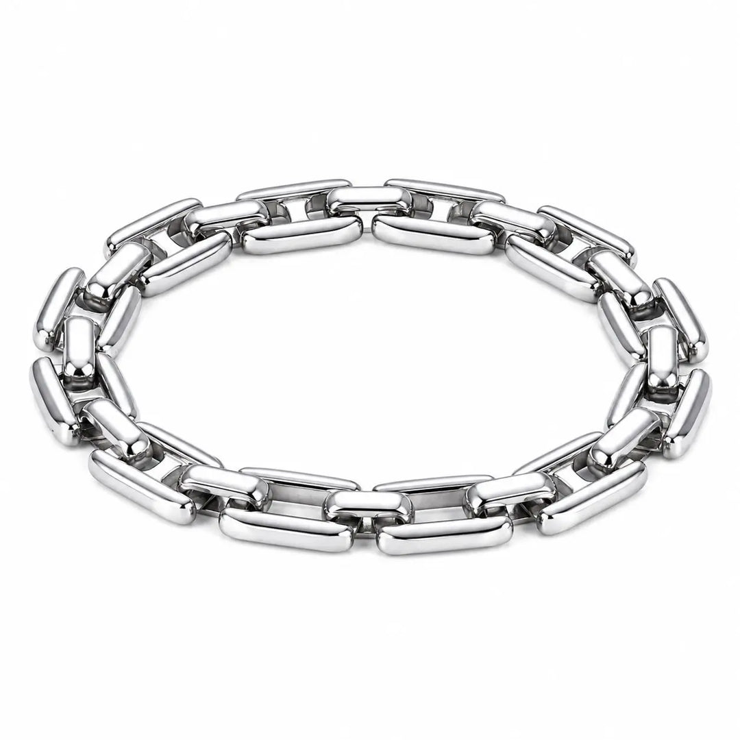 Duo Link Bracelet - Silver | Salty