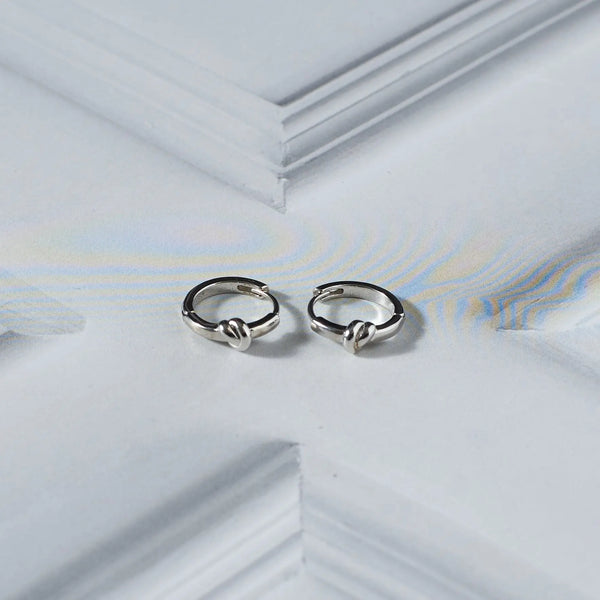 Dylan Twisted Silver Earrings