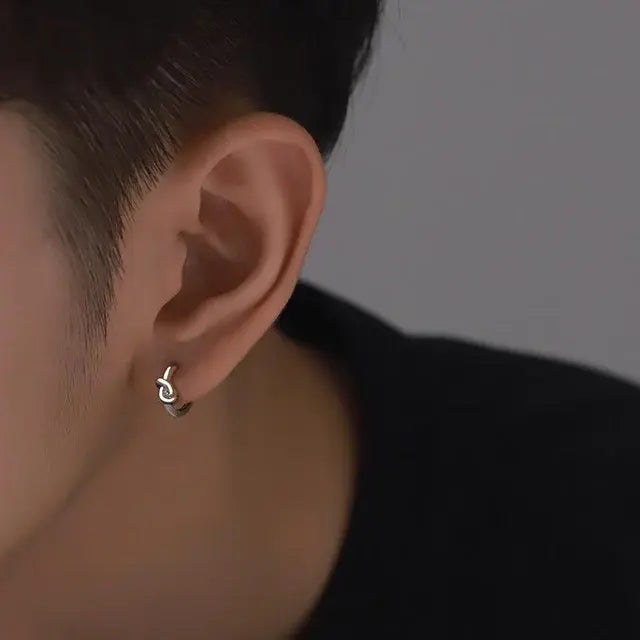 Dylan Twisted Silver Earrings - Salty Accessories