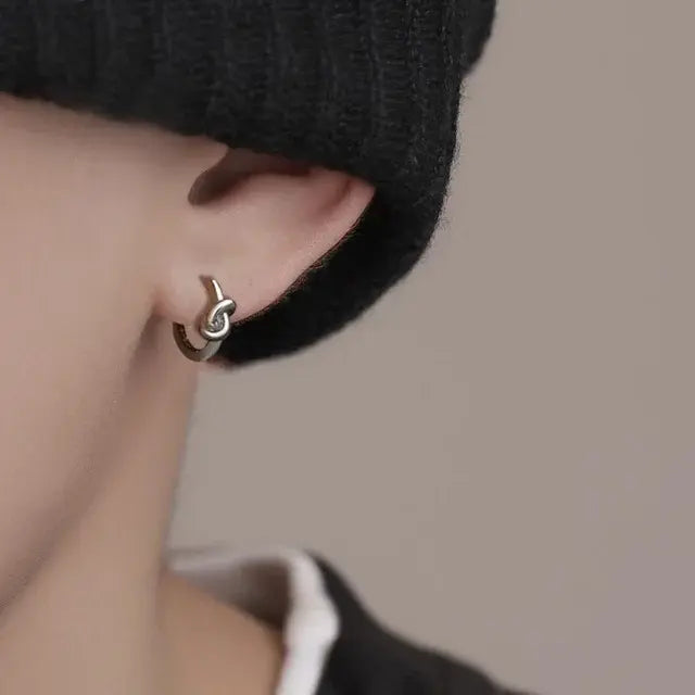 Dylan Twisted Silver Earrings - Salty Accessories