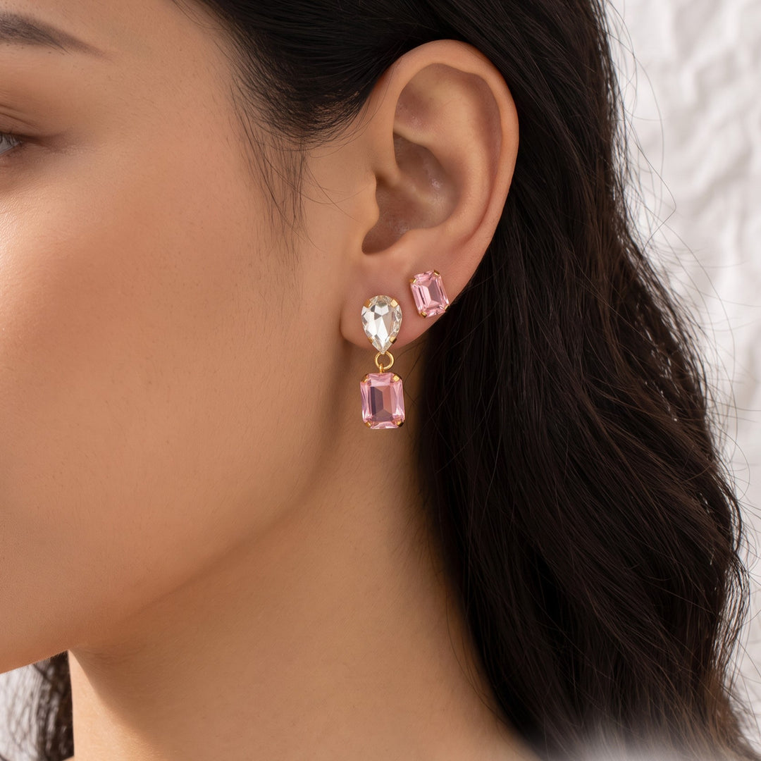 Royal Rendezvous Earring Set of 2 - Pink