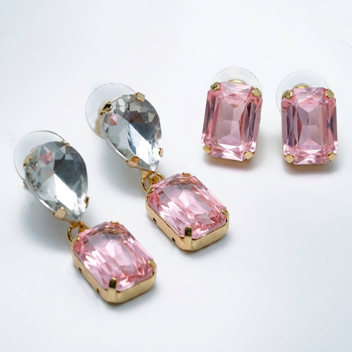 Royal Rendezvous Earring Set of 2 - Pink