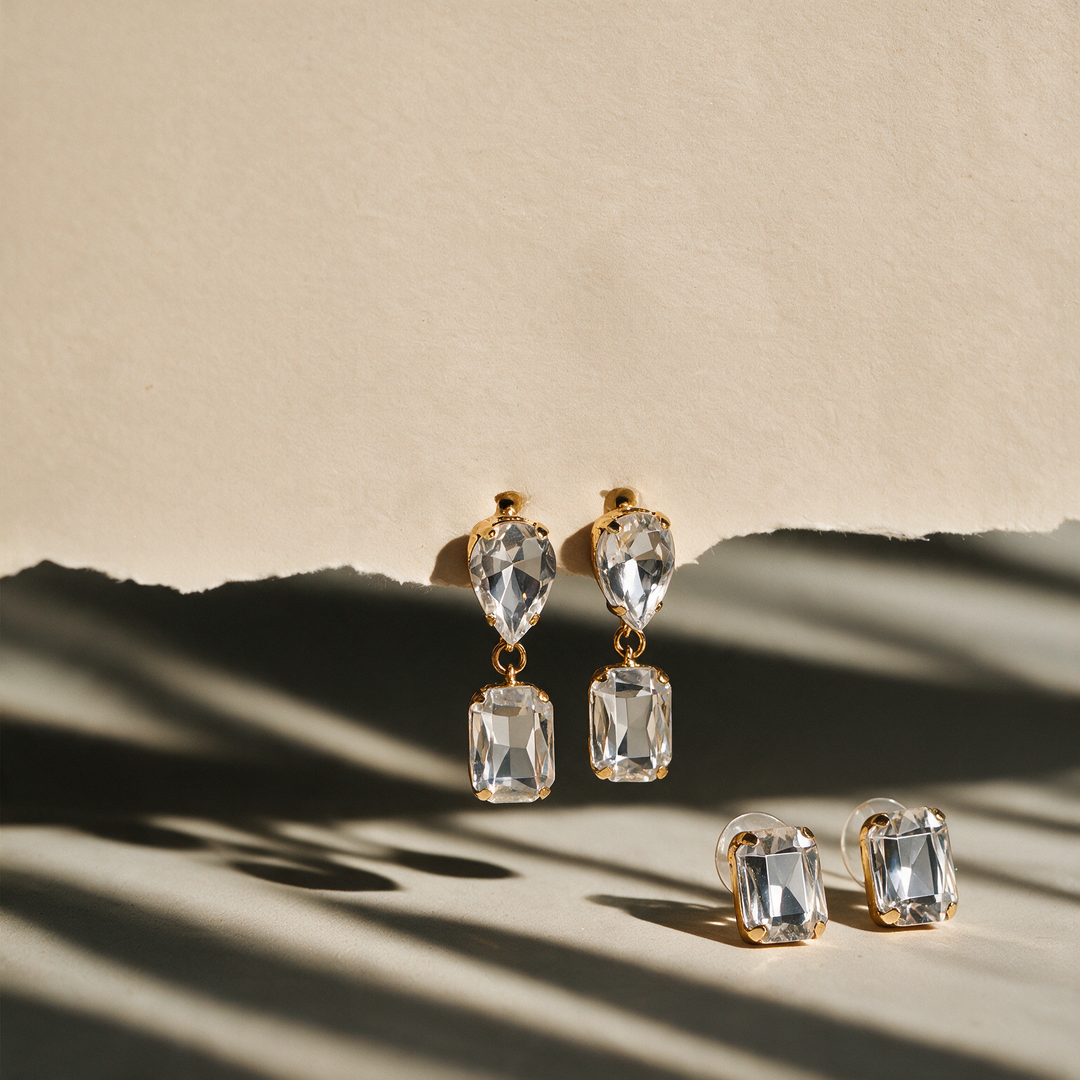 Royal Rendezvous Earring Set of 2 - White