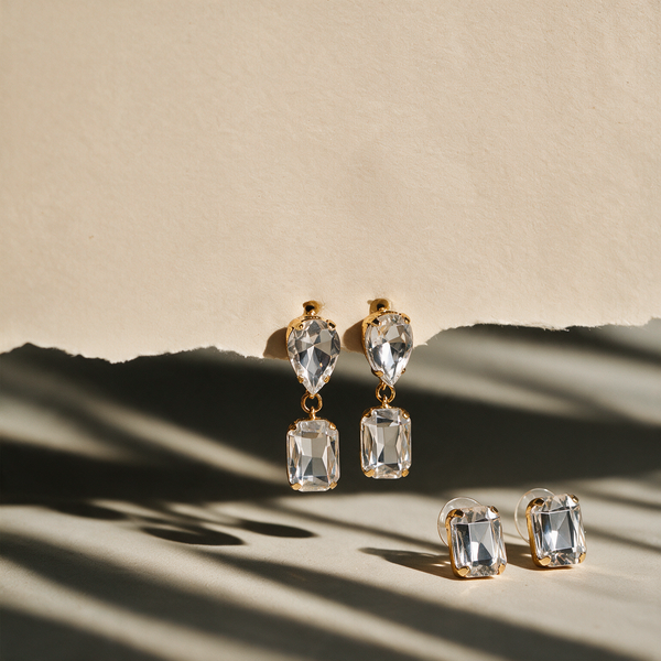 Royal Rendezvous Earring Set of 2 - White