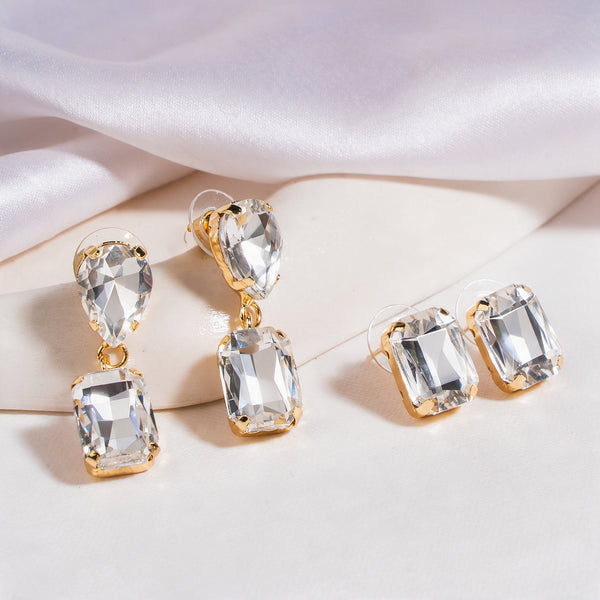 Royal Rendezvous Earring Set of 2 - White