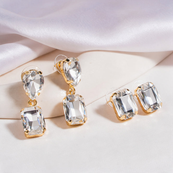 Royal Rendezvous Earring Set of 2 - White