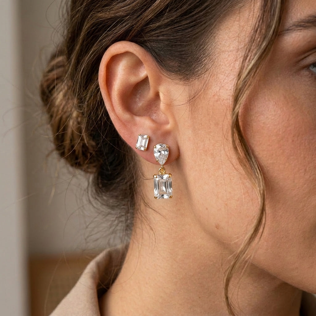 Royal Rendezvous Earring Set of 2 - White