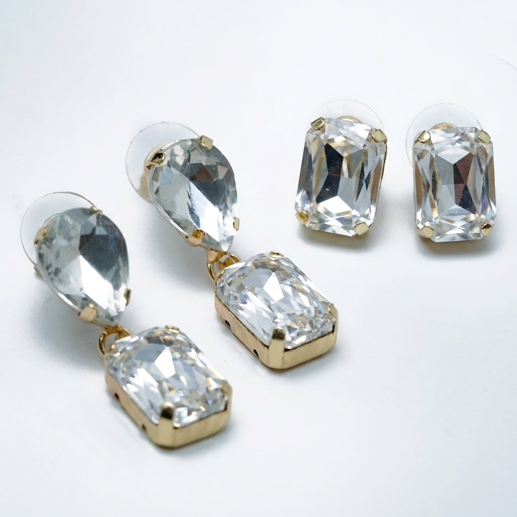 Royal Rendezvous Earring Set of 2 - White