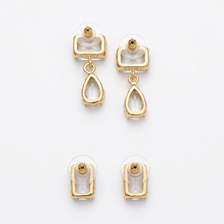 Prism Waltz Earring Set Of 2 - Green