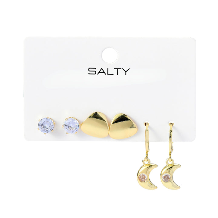 Set of 3 GlowTriad Earrings