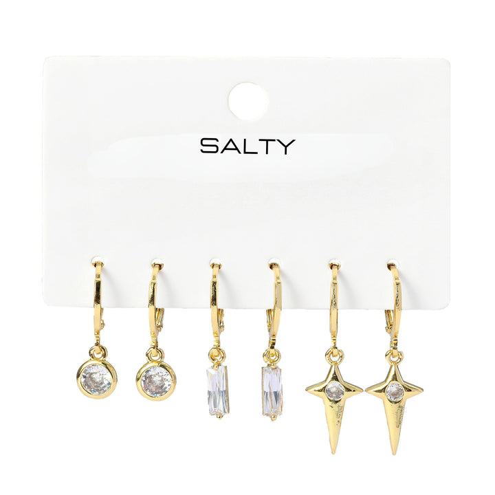 Set of 3 Starshine Drop Earrings