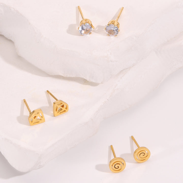 Iconic Trio Stud Earrings (Set of 3)