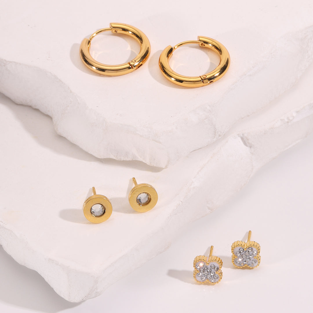 Gilded Trio Earring Set of 3