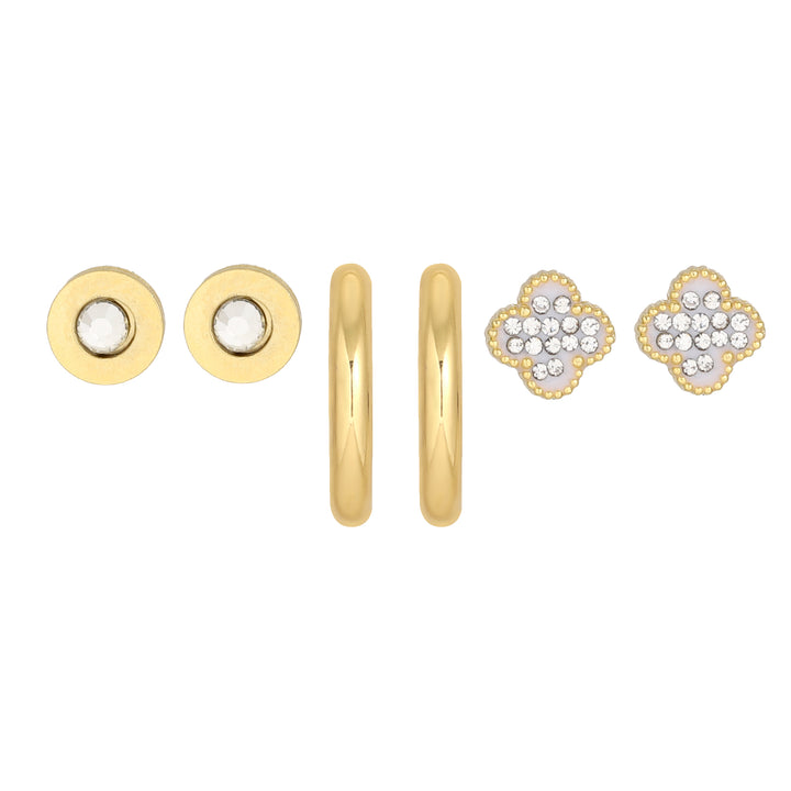 Gilded Trio Earring Set of 3